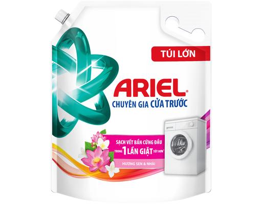 Nước Giặt Cửa Trước Bền Màu Hương Sen Và Nhài 3.05kg Ariel