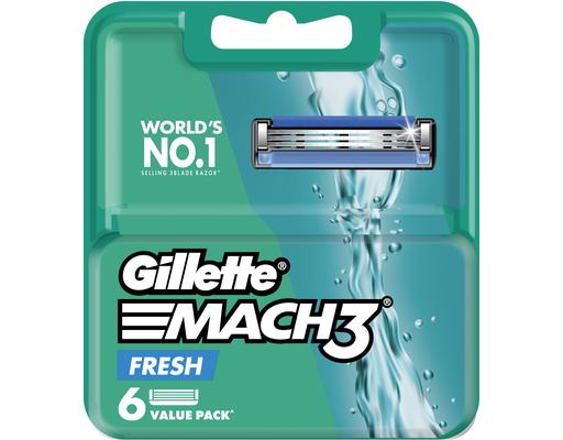 Lưỡi Dao Cạo 3 Lưỡi Dao Mach3+ 6 Cái GILLETTE