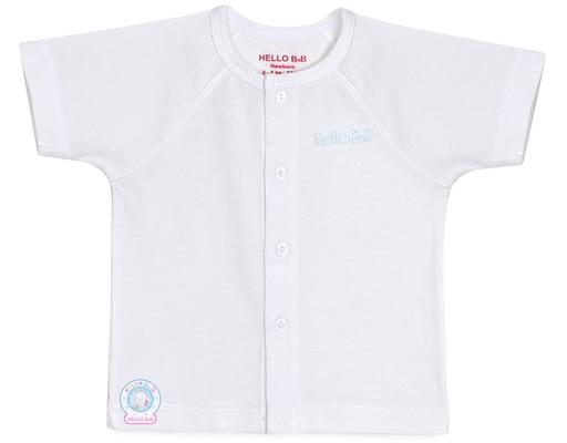 Áo Raplan TN Chất Liệu Bamboo AL0063 Cho Bé 6 Tháng Tuổi Màu Trắng HELLO BnB
