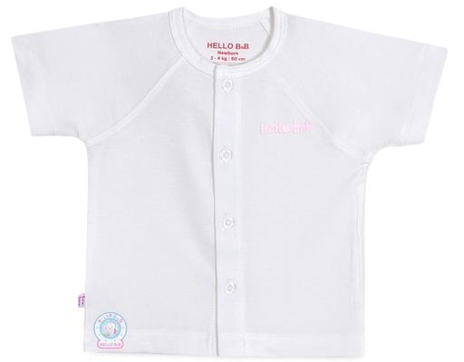 Áo Raplan TN Chất Liệu Bamboo AL0063 Cho Bé 18 Tháng Tuổi Màu Trắng HELLO BnB