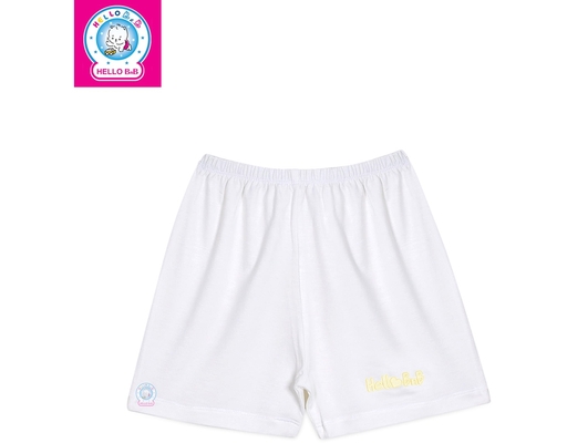 Quần Ngắn Chất Liệu Bamboo QL0067 Cho Bé 6 Tháng Tuổi Màu Trắng HELLO BnB