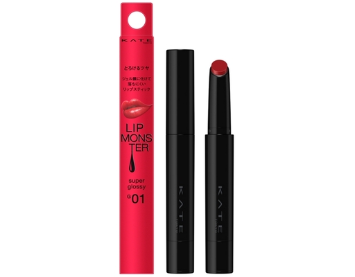 Son Bóng Đầu Vặn 1 Chiều Monster Super Glossy G01 Màu Đỏ Mận 1.6g KATE