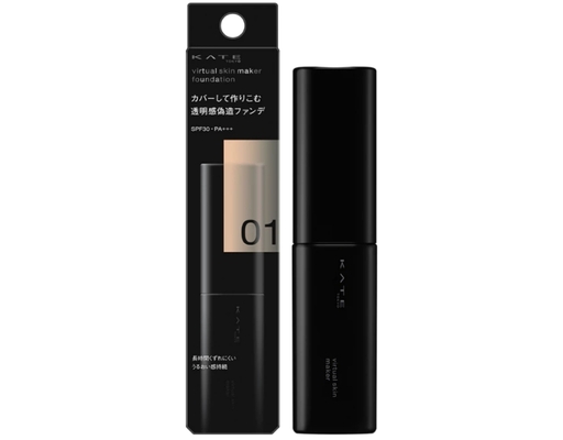 Kem Nền Nâng Tông Tự Nhiên Virtual Skin Maker Foundation Màu 01 Cho Da Sáng 25ml KATE