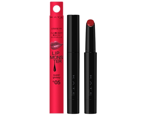 Son Bóng Đầu Vặn 1 Chiều Monster Super Glossy G05 Màu Hồng Đào 1.6g KATE