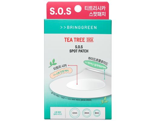 Miếng Dán Mụn Tràm Trà Rau Má Tea Tree Cica Sos Spot Patch 100 Miếng Bring Green