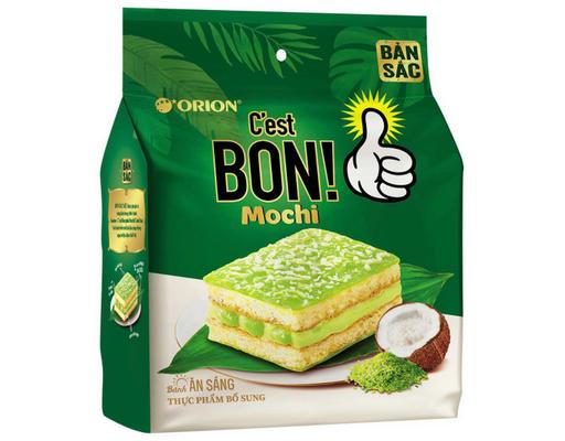 Bánh C'est Bon Phủ Mochi Vị Cốm Dừa 5 Cái (137.5g) Orion