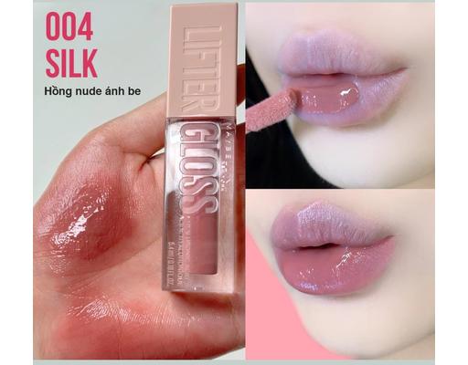 Son Bóng Lifter Gloss 5.4ml Màu #004 Silk/ Hồng Nude Ánh Be MAYBELLINE
