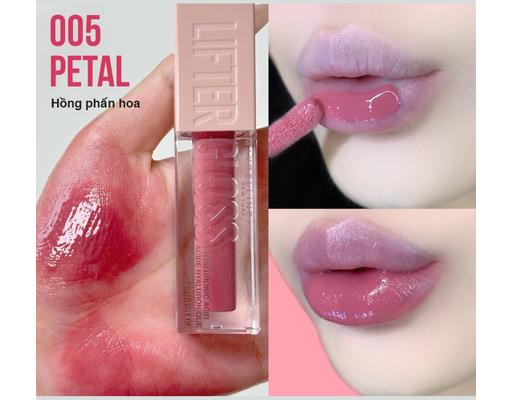 Son Bóng Lifter Gloss 5.4ml Màu #005 Petal/ Hồng Phấn Hoa MAYBELLINE