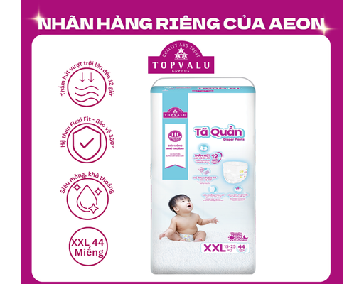 Tã Quần XXL44 Cho Bé Từ 15-25kg 44 Miếng TOPVALU