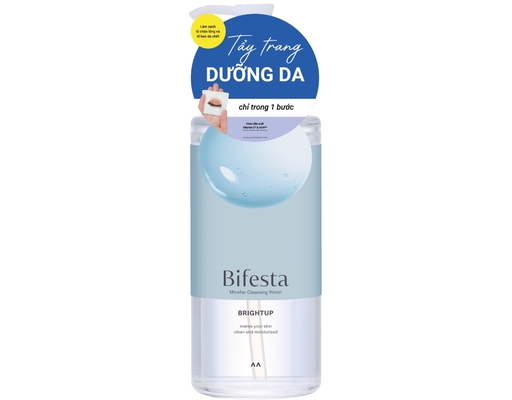 Nước Tẩy Trang Dưỡng Ẩm Và Sáng Da Micellar Cleasinng Water Brightup 400ml Bifesta