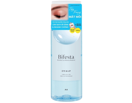 Dầu Tẩy Trang Mắt Và Môi Eye Makeup Remover O 145ml Bifesta