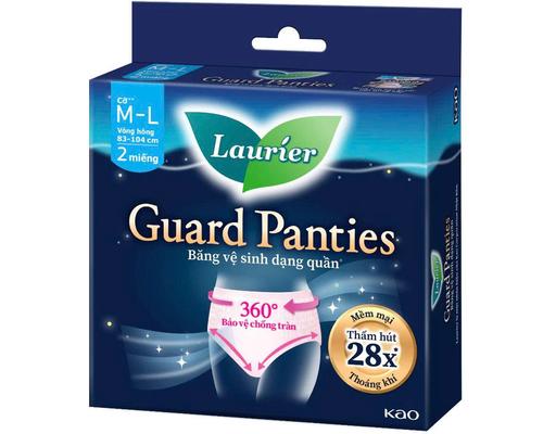 Băng Vệ Sinh Đêm Dạng Quần Size M-L 2 Miếng Laurier