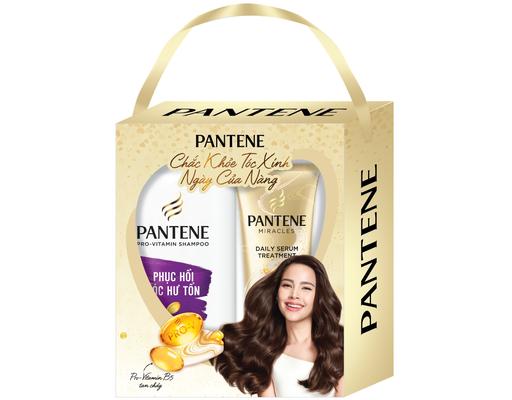 Hộp Quà Dầu Gội Phục Hồi Hư Tổn Và Kem Xả Pantene Pantene