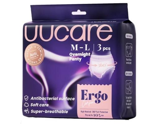 Băng Vệ Sinh Dạng Quần Công Thái Học Ban Đêm Kháng Khuẩn Size M-L 3 Miếng Uucare