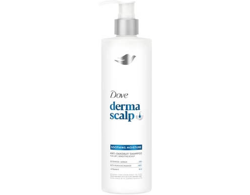 Dầu Gội Sạch Gàu & Tóc Mềm Mượt Derma Soothing 350g Dove
