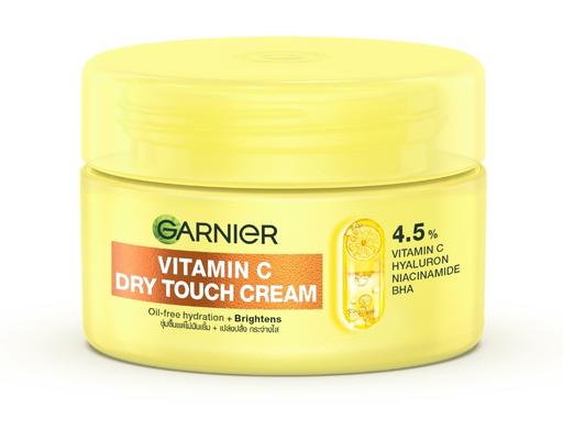 Kem Dưỡng Ẩm Kết Cấu Mochi Dưỡng Da Sáng Mịn Và Đều Màu Da Mochi Vitamin C & Hyaluron Dry Touch Cream 30ml GARNIER