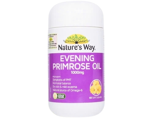 Thực Phẩm Bảo Vệ Sức Khỏe Bổ Sung Gamma Linolenic Acid Và Tinh Dầu Hoa Anh Thảo Evening Primrose Oil 1000mg 60 Viên Nature's Way