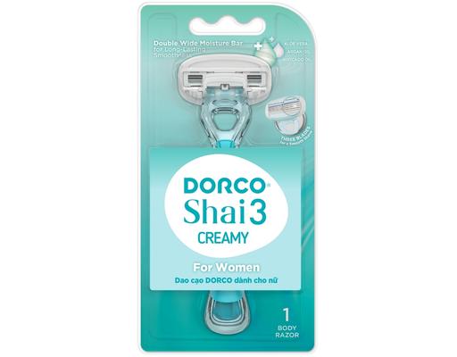 Dao Cạo Body 3 Lưỡi Shai 3 Creamy LTRA100PG-1B - 1 Dao Cạo DORCO