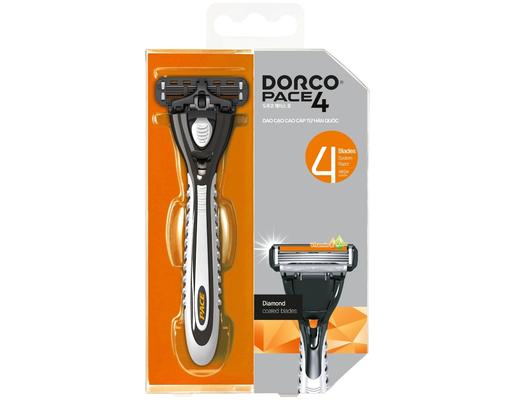Dao Cạo Râu 4 Lưỡi Pace 4 FRA1001-PT - 1 Cán + 1 Đầu Dao Cạo DORCO