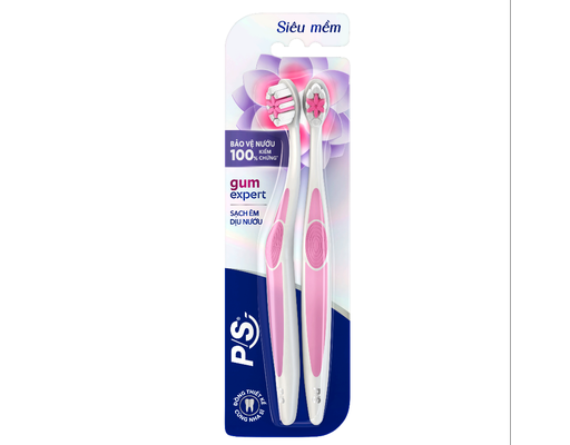 Bộ 2 Bàn Chải Chuyên Gia Chăm Sóc Nướu - Sạch Êm Dịu Nướu P/S