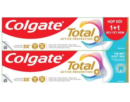 Bộ Đôi Kem Đánh Răng Total Active Fresh 150g Colgate