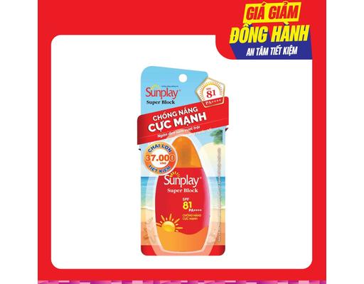 Sữa Chống Nắng Cực Mạnh Super Block SPF50+, PA++++ Trọng lượng: 70g Sunplay