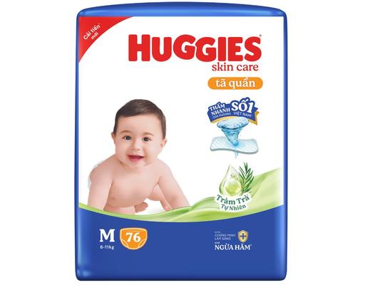 Tã Quần Skin Care Super Jumbo M76 Cho Bé Từ 6-11kg 76 Miếng Huggies
