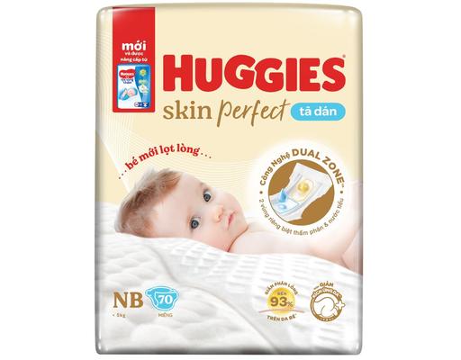 Tã Dán Sơ Sinh Skin Perfect NB70 Cho Trẻ Sơ Sinh <5kg 70 Miếng Huggies