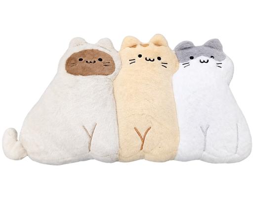 Gối Tựa Hình Thú 55x32x7cm Bộ Ba Mèo Dễ Thương HOMIKO