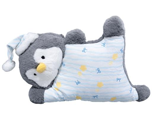 Gối Tựa Lông Hình Thú 55x32x7cm Chim Cánh Cụt HOMIKO