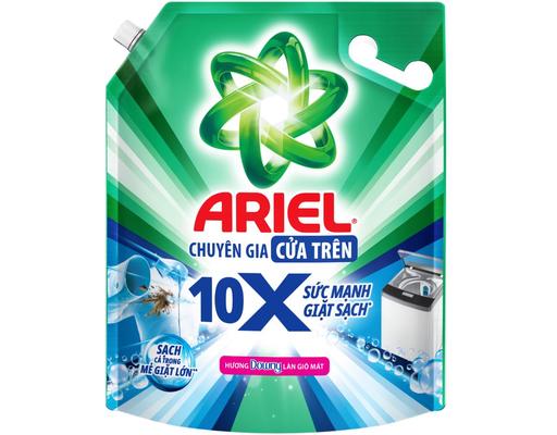 Nước Giặt Cửa Trên 10x Hương Làn Gió Mát 4.05kg Ariel