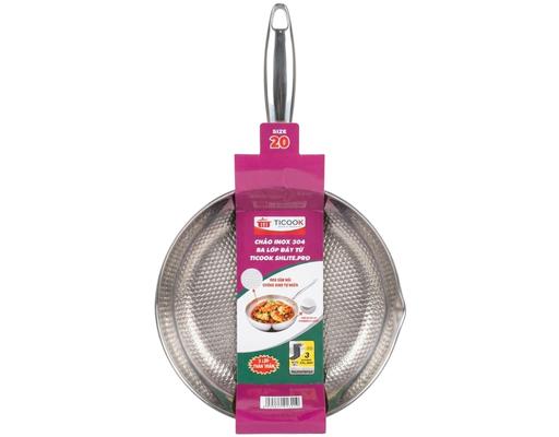 Chảo Inox 304 Ba Lớp Đáy Từ SH Lite Pro 20cm Ticook