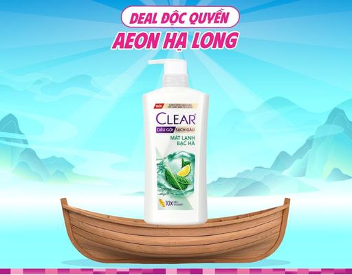 Dầu Gội Mát Lạnh Bạc Hà Sạch Gàu 630g Clear