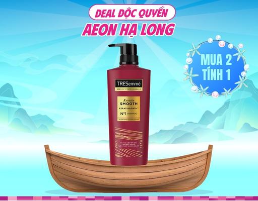 Dầu Gội Keratin Smooth Vào Nếp Suôn Mượt 480g TRESemmé
