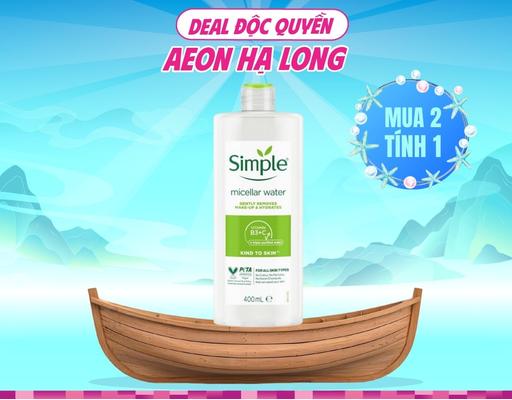 Nước Tẩy Trang Micellar Cấp Ẩm Tức Thì 400ml Simple
