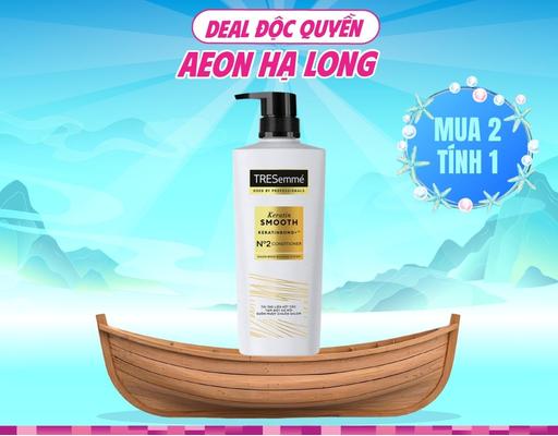 Dầu Xả Keratin Smooth Vào Nếp Suôn Mượt 480g TRESemmé