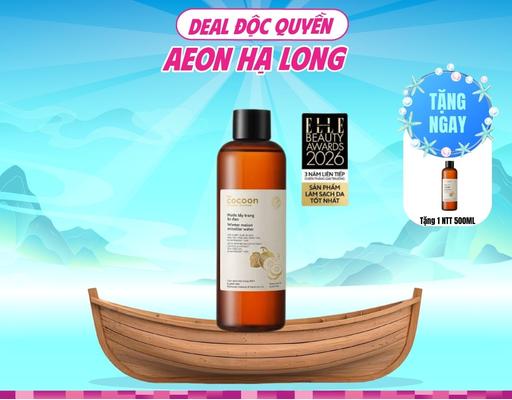 Nước Tẩy Trang Bí Đao Làm Sạch & Giảm Dầu Winter Melon Micellar Water 500ml Cocoon
