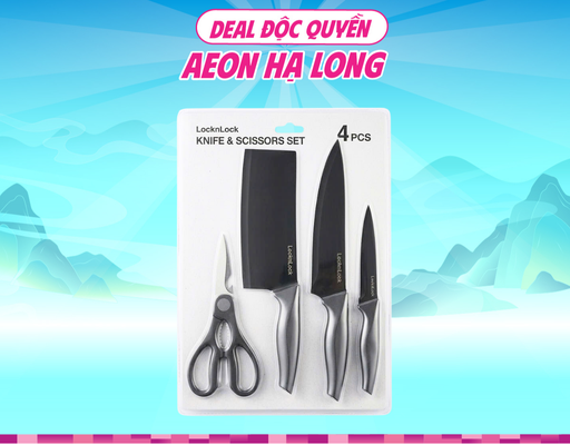 Bộ Dao Kéo 4 Món CKK106S4 LocknLock