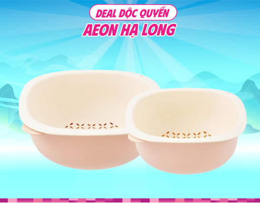 Bộ 2 Thau Rổ 25cm Và 28cm Inochi