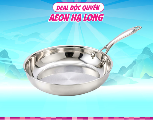 Chảo Inox 3 Lớp Liền Khối 24cm HÓME CÓORDY
