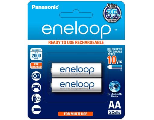 Vỉ 2 Pin Sạc AA Eneloop BK-3MCCE/2BV Panasonic