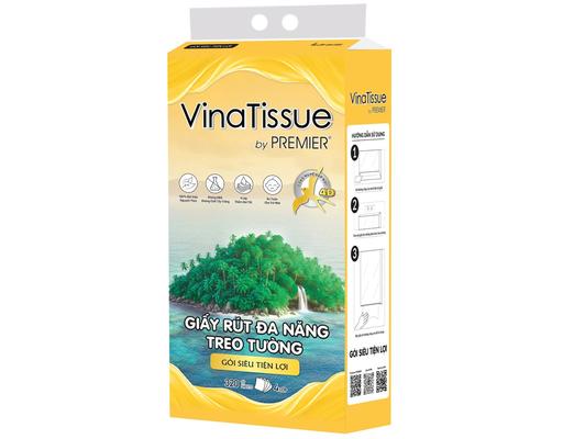 Giấy Rút Đa Năng Treo Tường Premier 4 Lớp 320 Tờ Vinatissue