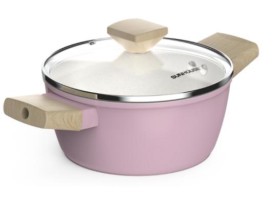 Nồi Phủ Sứ Nano Đáy Từ Healthy SHG7979MP-20 Sunhouse