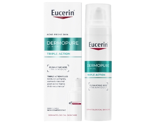 Tinh Chất Giảm Mụn & Thâm, Giảm Mụn Mới Dermopure Clinical Triple Action 40ml Eucerin