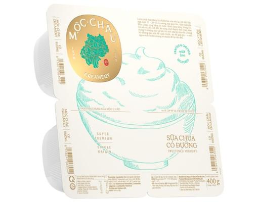 Lốc 4 Hộp Sữa Chua Có Đường Creamery 100g Mộc Châu