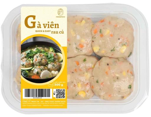 Gà Viên Rau Củ 300g Thực Phẩm Sạch