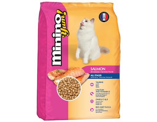 Thức Ăn Dạng Hạt Cho Mèo Mọi Lứa Tuổi Vị Cá Hồi, Omega 3 & 6 1.5kg Minino Yum
