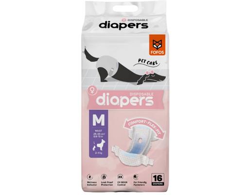 Tã Lót Cho Chó Giống Cái Size M 16 Miếng FOFOS
