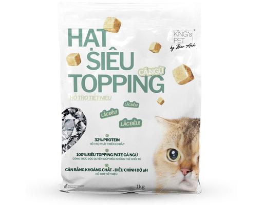 Thức Ăn Dạng Hạt Cho Mèo Topping Cá Ngừ Hỗ Trợ Tiết Niệu 1kg King's Pet