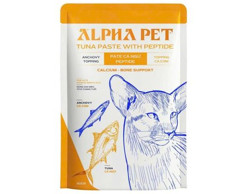 Pate Cho Mèo Topping Cá Cơm 60g Alpha Pet